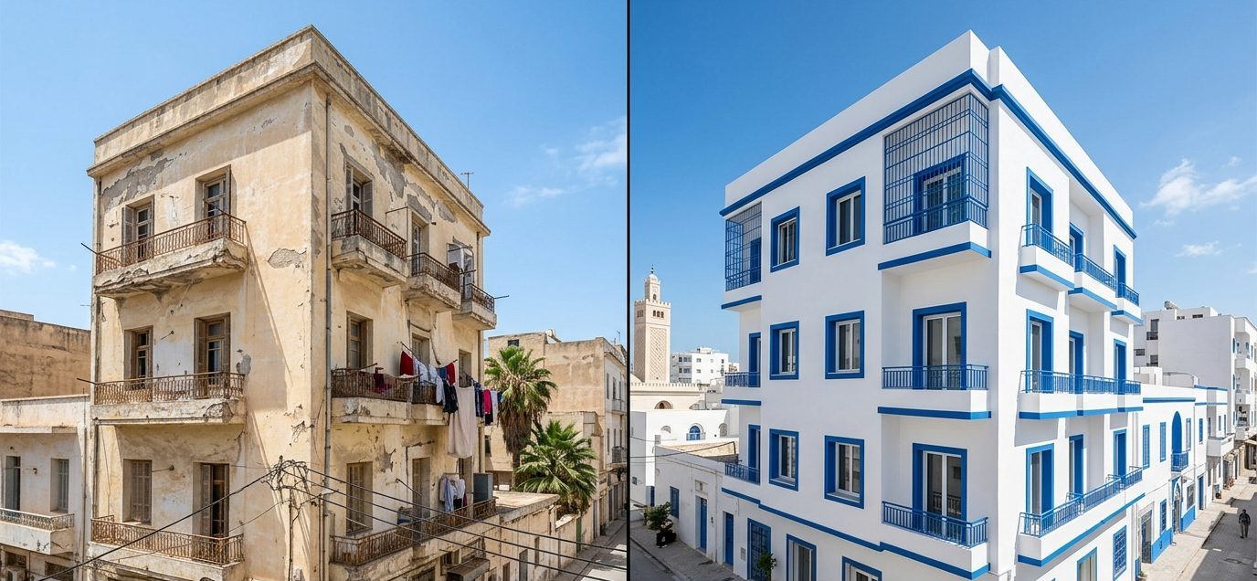 Revêtement mural bâtiment DURALL en Tunisie 3