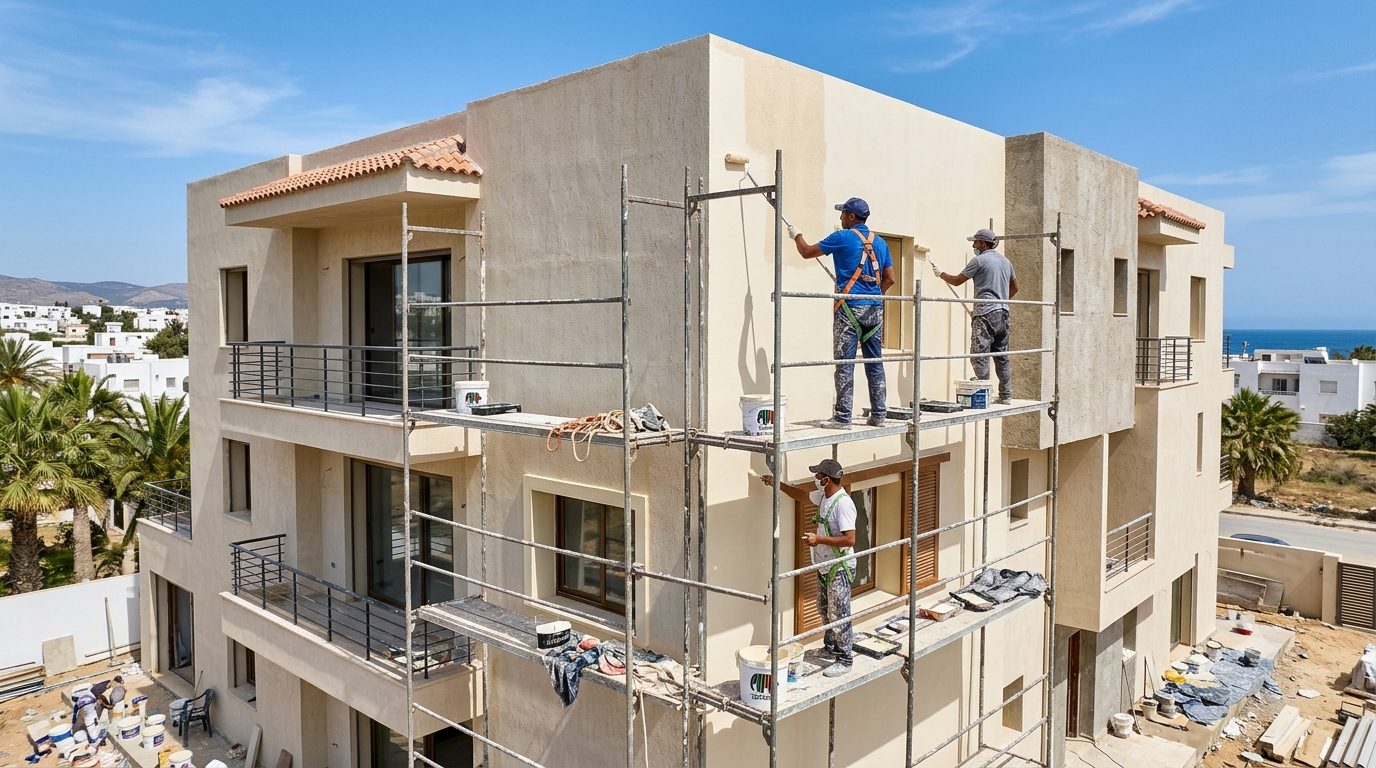 Peinture façade et étanchéité DURALL à Sfax 6